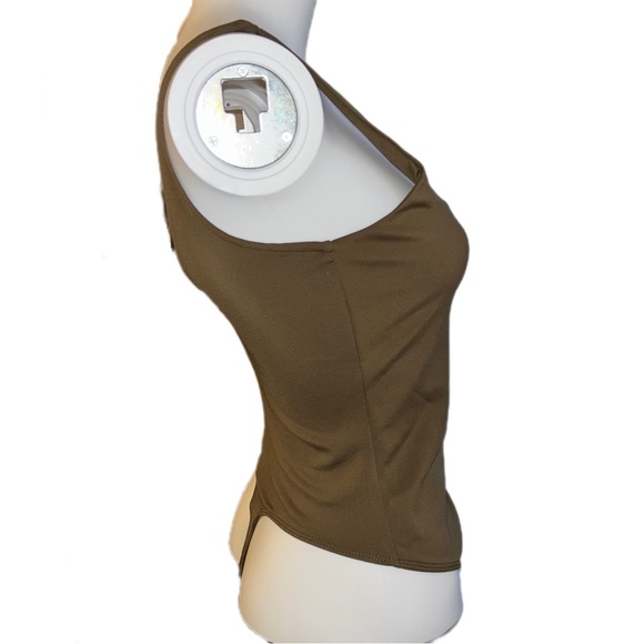 Good American Scuba Modern Tank Brown Bodysuit Size 2/Medium - Picture 7 of 10